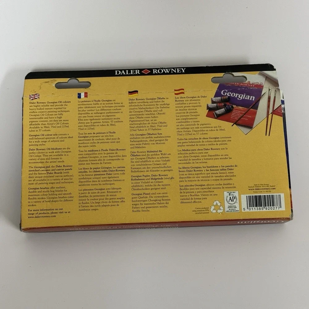 Daler-Rowney Georgian Oil Paint Introduction Set- 10 22ml Tubes